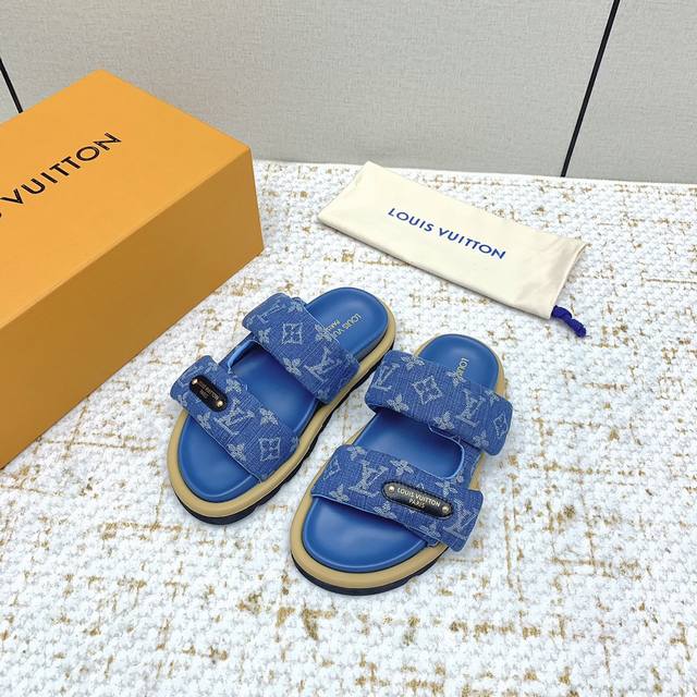 Factory High Version Lv Louis Vuitton Spring And Summer Latest Couple Slippers H