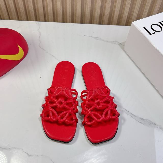Rubber Sole Genuine Leather Sole The Latest Model Of Loewe 25, The Upper Is Made