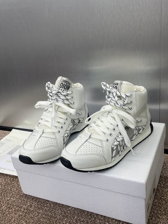 Factory P Price P Dior 2025 Spring And Summer New First Modern High-Top Sneakers