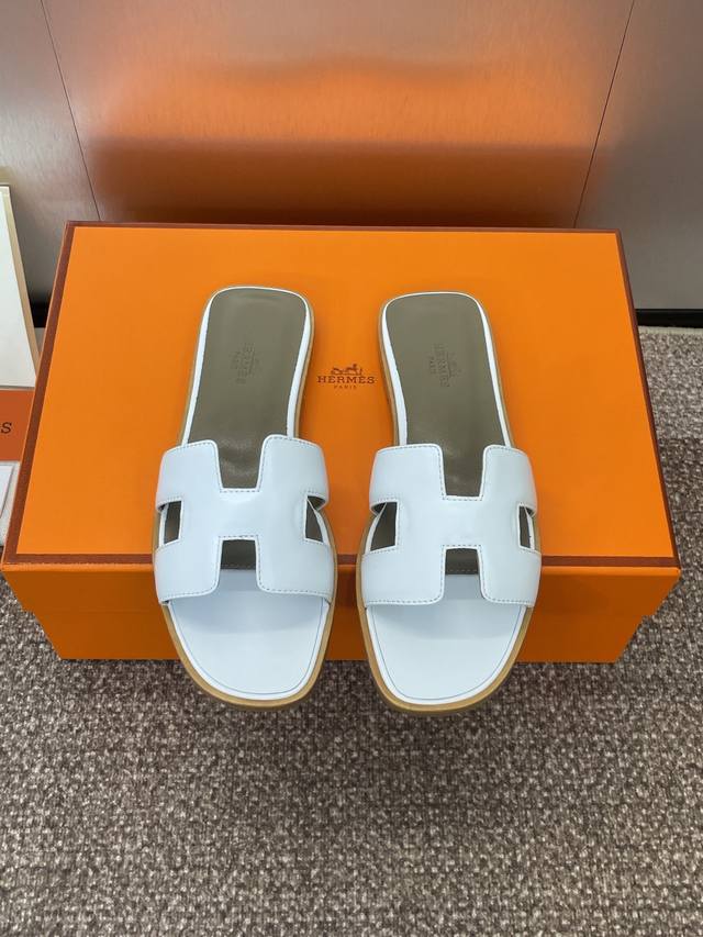 Factory P Price P Hermes Spring And Summer Classic Oran Colorblock Flip Flops Wo