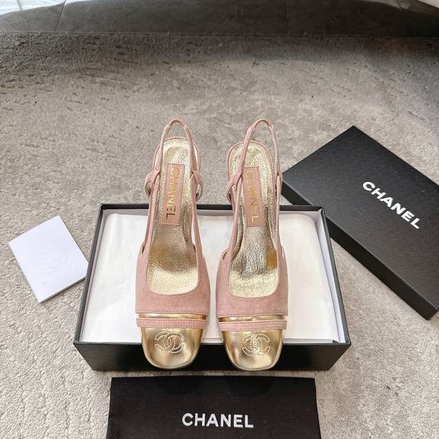 Chanel's Early Spring New Series Of Square-Toed Thick-Heeled Sandals Top-Level P