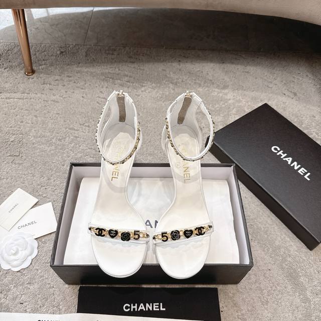 2025Ss Spring And Summer New Chanel* Xiaoxiang Catwalk Style High-Heeled Sandals