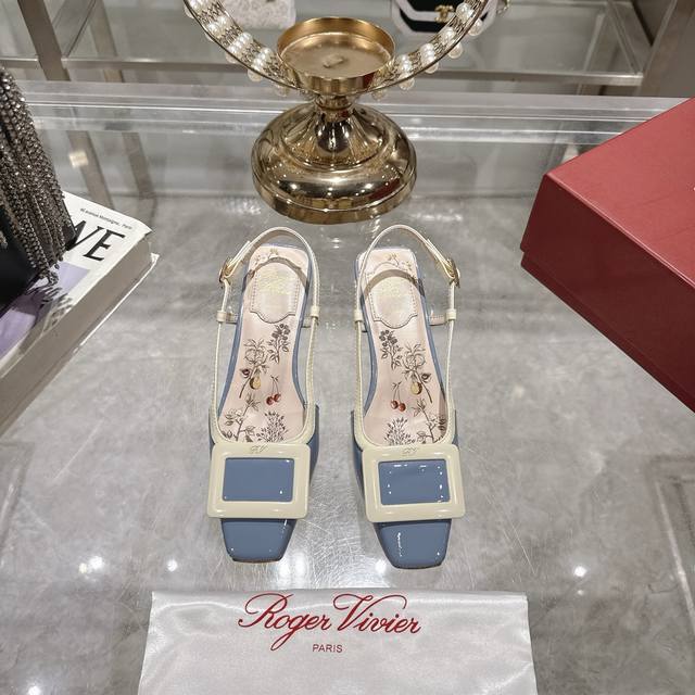 Factory Roger Viv*Er 2025 Early Spring New Hollow Sandals With New Color Upgrade