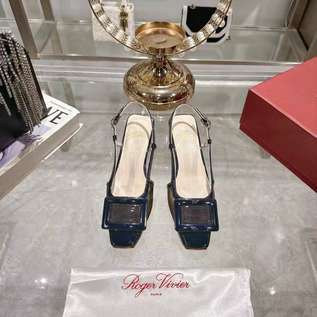 Factory Roger Viv*Er 2025 Early Spring New Hollow Sandals With New Color Upgrade
