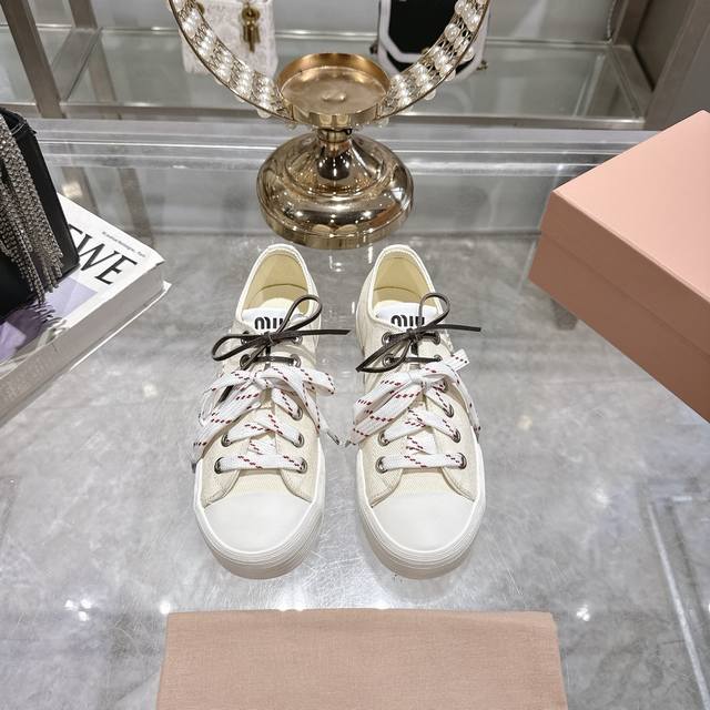 Factory Miu Miu Miu 25Ss New Spring And Summer Retro Casual Shoes This Season Mi