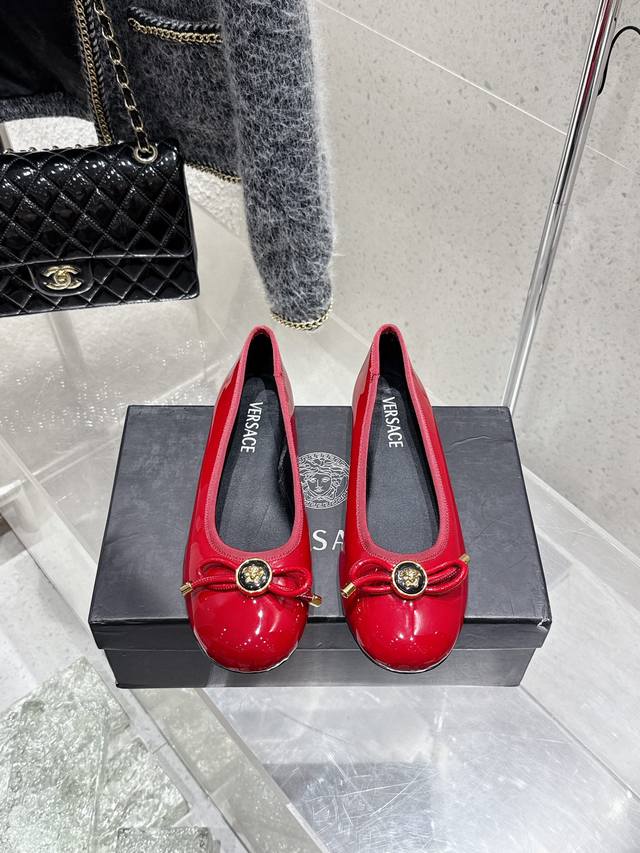 Niche Fashion Brand Versace Versace 2025 Spring And Summer New Bow Round Head Ma