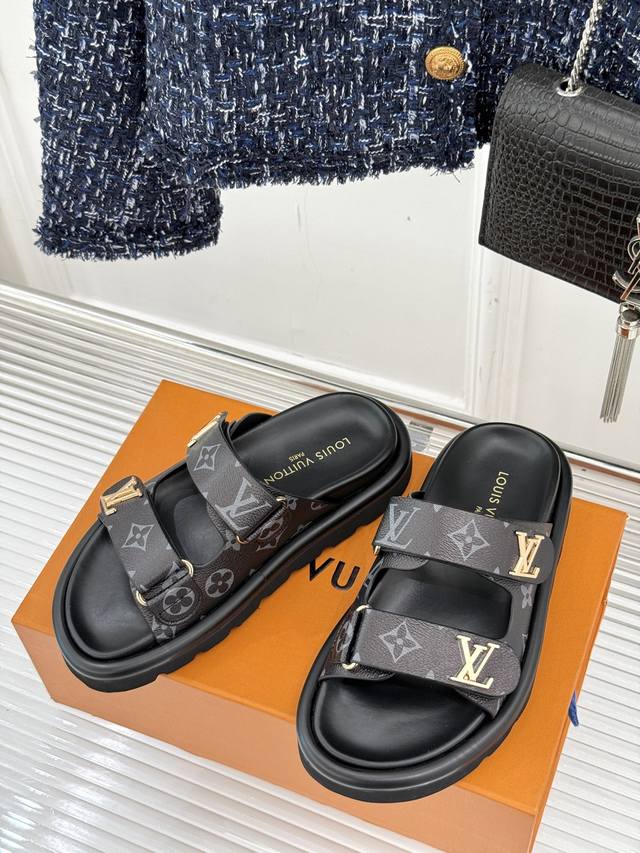 Factory Price L*V Donkey Brand 25Ss New Couple Style Presbyopic Lazy Slippers Th