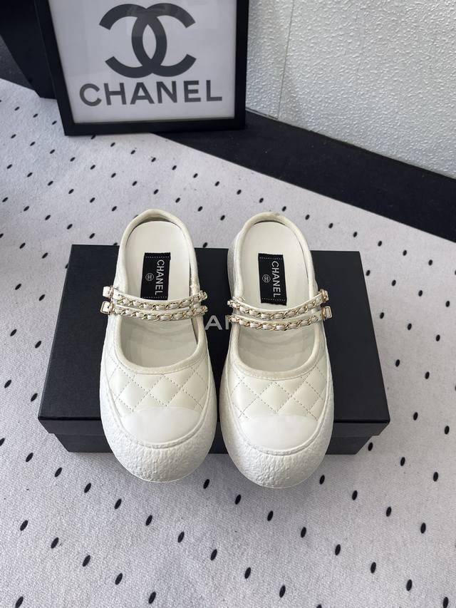 Chanel New Summer Half Slippers High Version Shipped Classic Design With Metal R