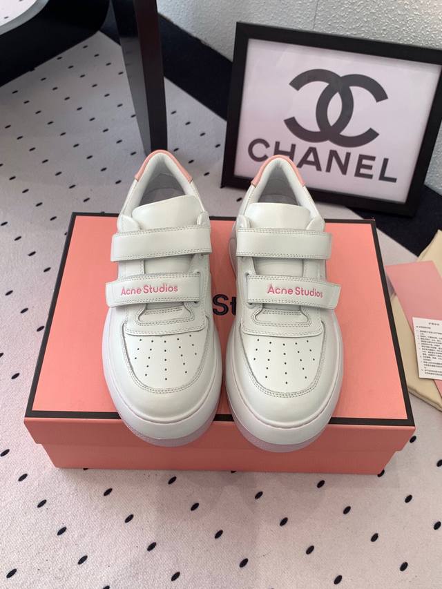 Acne Studios New Velcro White Shoes, The Same Thick-Soled White Shoes As Ma Sich