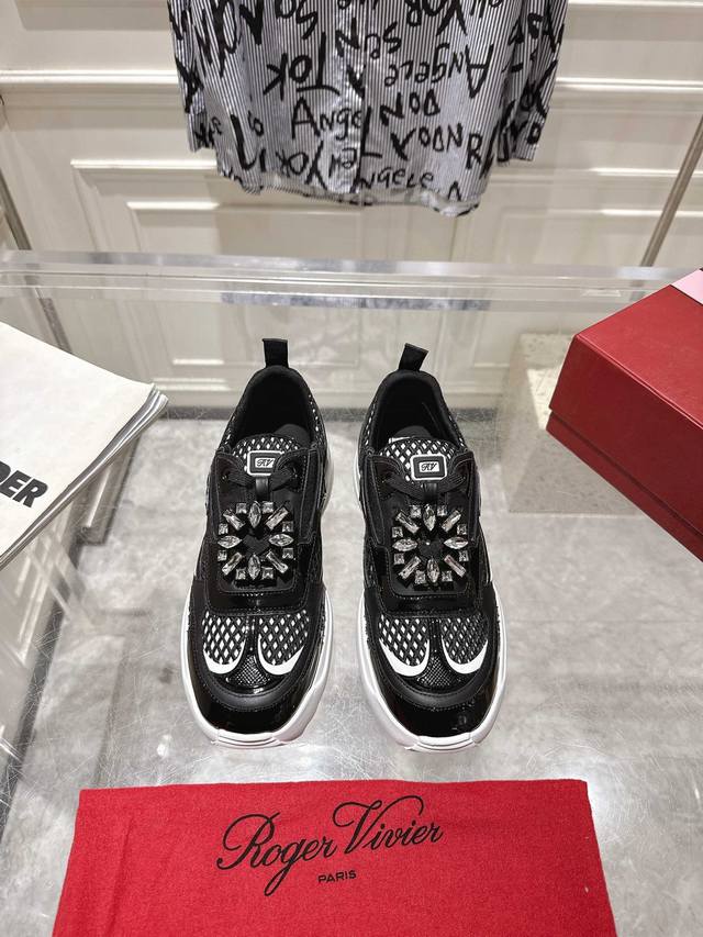 Rv2025 New Diamond Buckle Sports Shoes Purchasing Version Exclusive Latest Faste