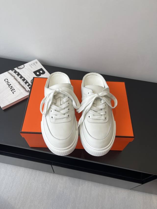 Hermes Hermes H-Lace New Slip-On Half-Slippers The Craftsmanship Is Extremely So