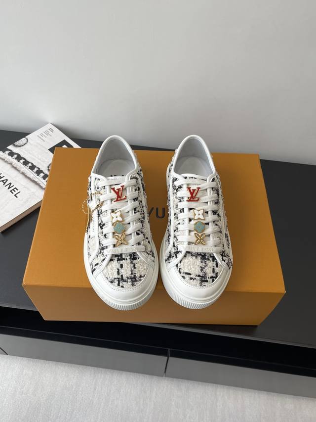 Louis Vuiton 25Ss New Lv Lagoon Series Denim Embossed Old Flower Canvas Shoes Sk