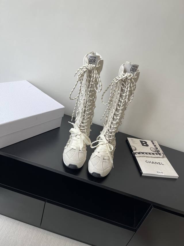 Upgraded Craftsmanship Dior 25 Spring And Summer Catwalk Model Dexter Boots 25Ss