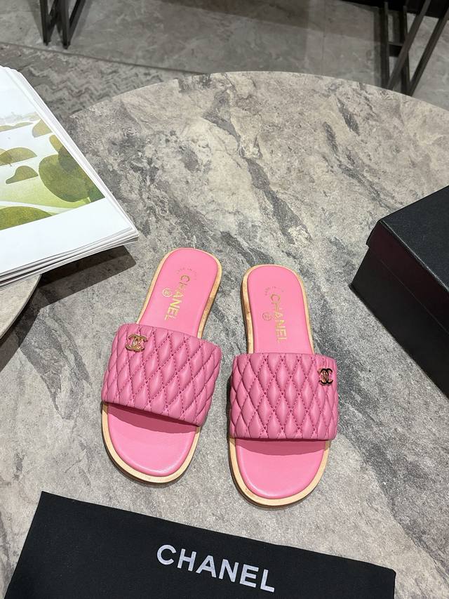 Chanel Chanel 2025Ss Spring And Summer New Flat Lambskin Sandals Zp Development