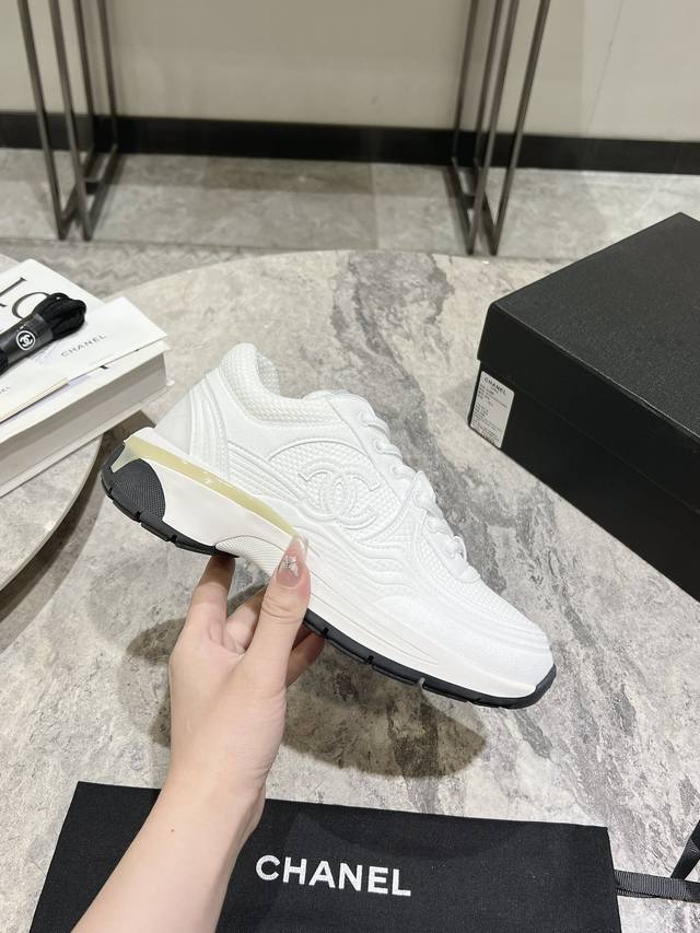 Chane*Chanel's Latest 24S Series Of Pink Casual Sports Shoes, Gold And Silver Ho