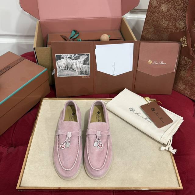 Dongguan Made Loro Pianaloro Piana#Children's Slip-On Loafers Summer Charms Walk