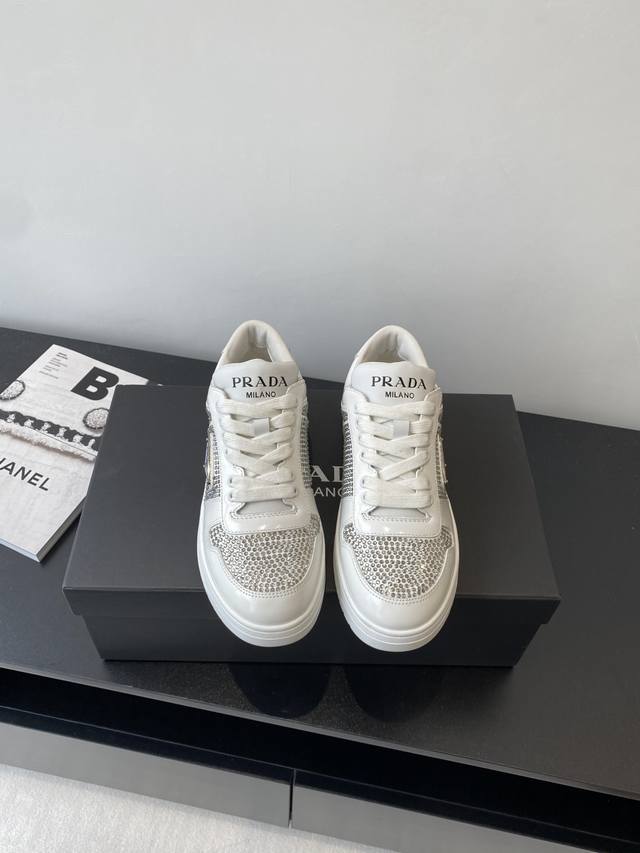 Men's Prada New Casual Sports Shoes For Couples, Top Original 1:1 Version, Can B