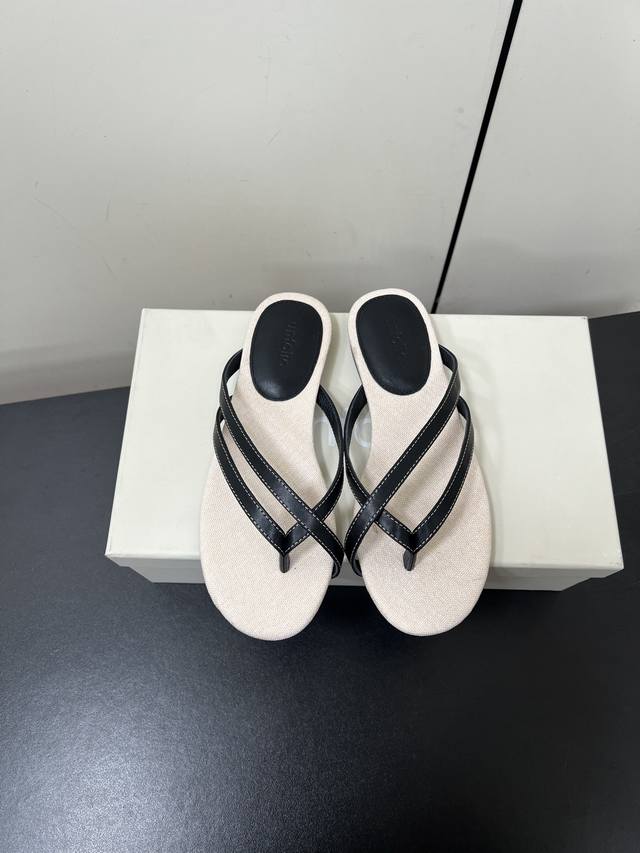 Unfolio 25Ss Spring And Summer New Minimalist Flat Flip-Flops Every Boring Daily