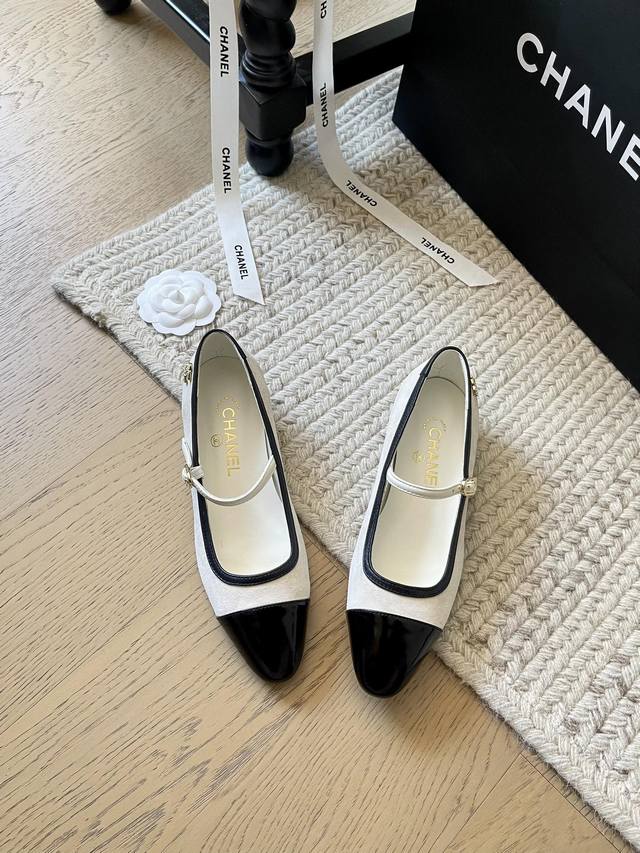 Chanel 24K New Mary Jane Slingback Series! Top Version! Classic Color Matching U