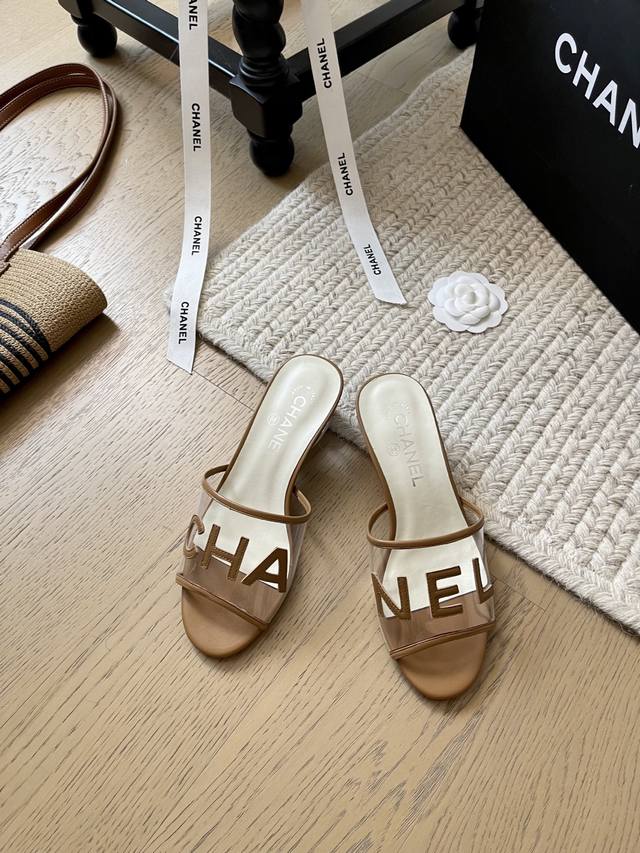 Chanel 25P New High-Heeled Slippers For Early Spring! Top Version! First To Sell