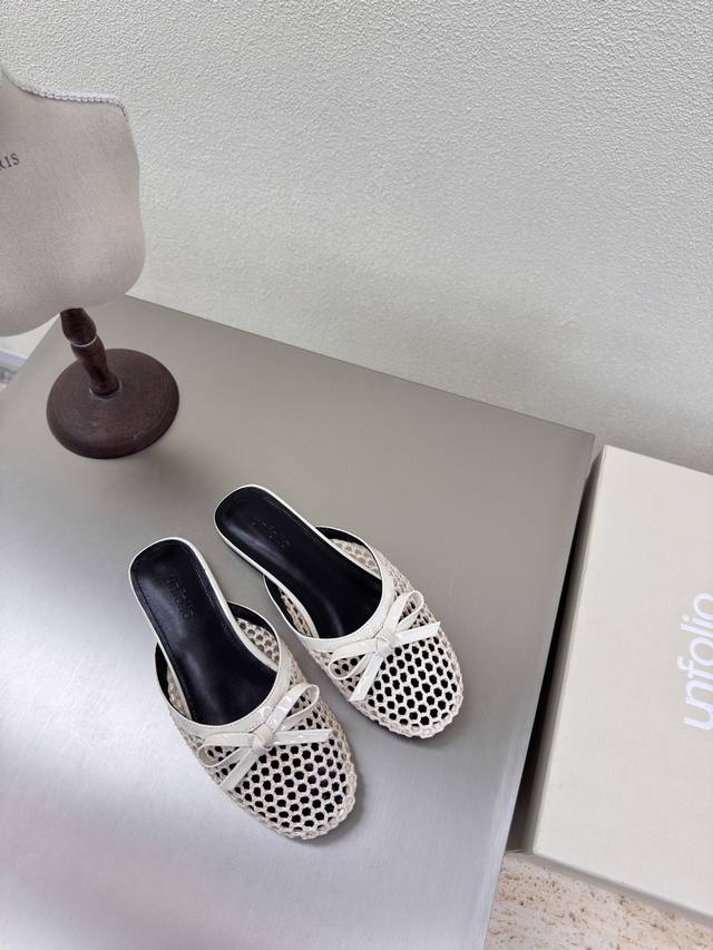 Un Boutique Large Mesh Series Slippers Niche Designer 25 Conference New Single S