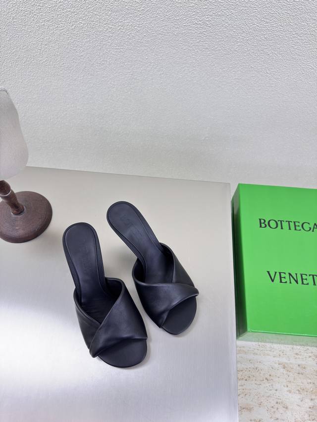 High Heel 8.5 Cm Series Bv Blink Lambskin Series Slippers Lambskin Filled With C