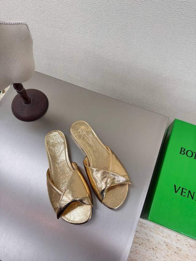 Flat Series Bv Blink Lambskin Series Slippers Lambskin Filled With Comfortable S