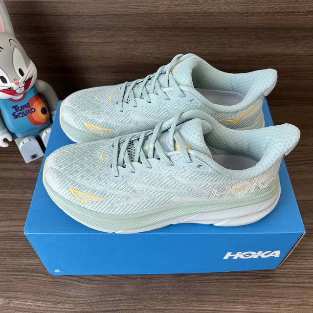 Top Hoka One One Clifton 9 Cloud Blue Clifton Series Upper: Lightweight And Brea