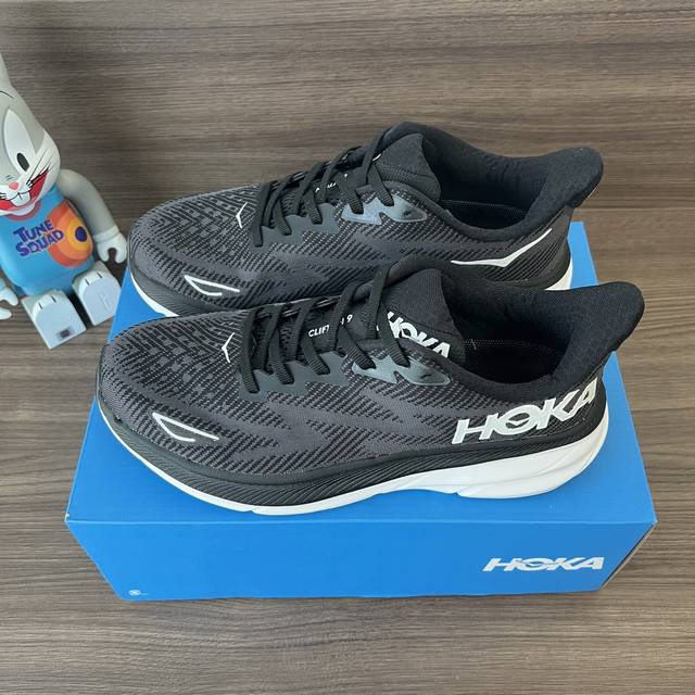 Top Hoka One One Clifton 9 Black And White Clifton Series Upper: Lightweight And