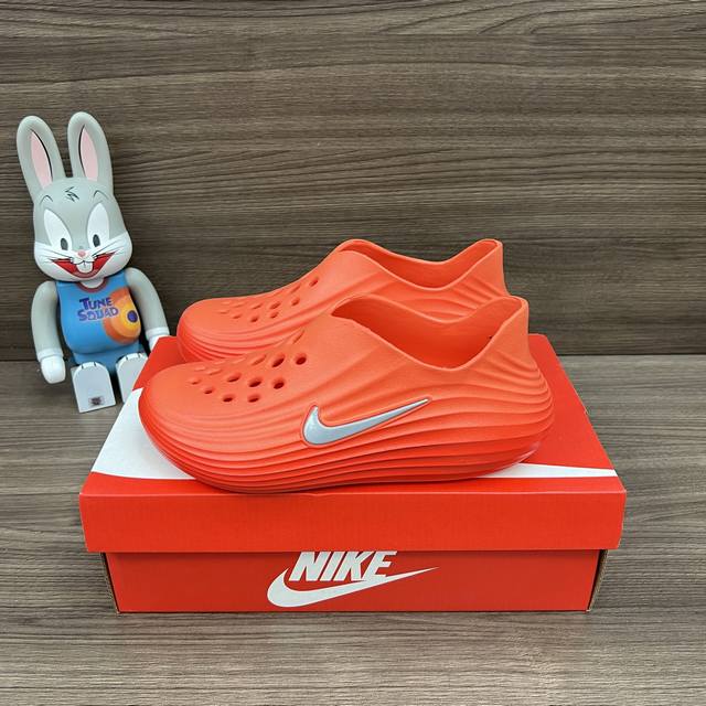 Top Version Nike Reactx Rejuven8 Safety Orange Comfortable Versatile Hole Shoes