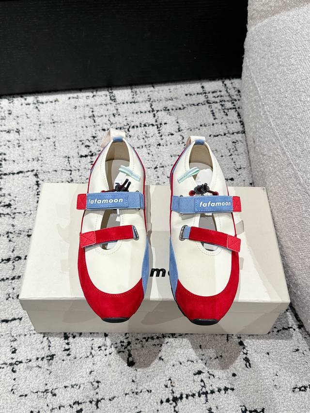 Fafamoon Niche Fashion Brand 25 Spring And Summer New Mary Jane Velcro Forrest G
