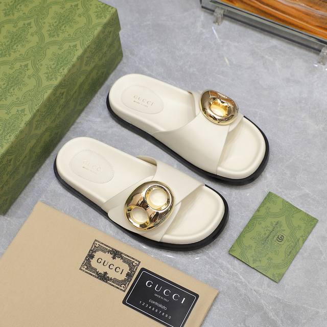 Gucci High-End Boutique Gucci Midsummer Series New Golden Anchor Chain Beach San