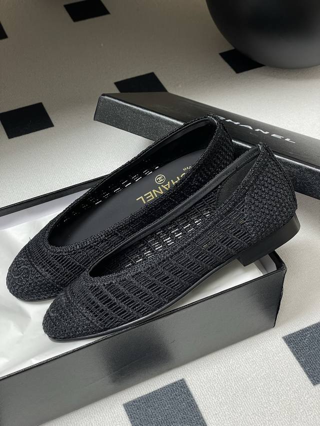 Top-Level Purchasing Woven Ballet Flat Straw Shoes The Counter Catwalk Style Is