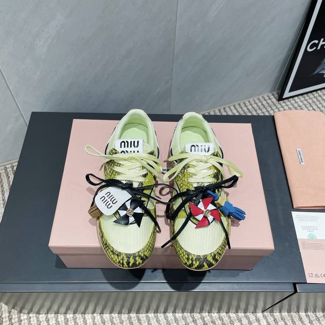Factory: Exclusive Top Version Miu Miu 2025Vs Spring And Summer New Casual Shoes