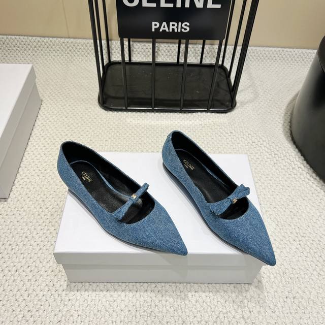 Factory: High Version Celine 2025Vs Summer Pointed Flat Shoes . Paired With Sock