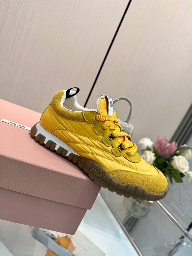 Miu Miu Spring And Summer New Biscuit Shoes Forrest Gump Shoes Casual Sneakers M