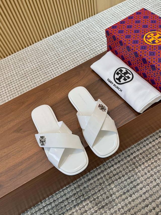 Tory Burch 25Th Season New Open Edge Beads Size: 35-43 Factory Price P Leather S