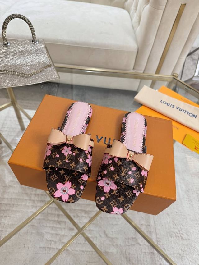 Lv Denim Jacquard Slippers, Factory Price P -43 Factory Price P