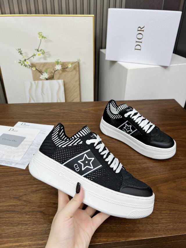 This Dior Star Thick-Soled Sneaker Is From The Dior Vibe Limited Series, With A
