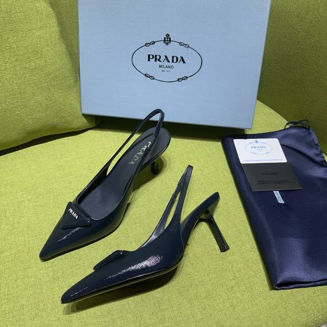 New Color Prada Prada Ss Spring And Summer New Saffiano Patent Leather Sling Hig