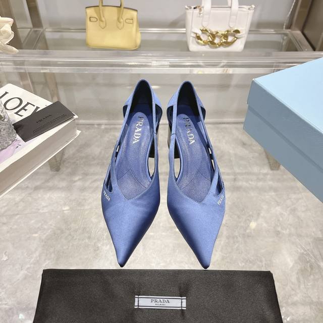 Factory Price P Prada Prada 24 Autumn And Winter Show Women's Shoes Pointed Toe