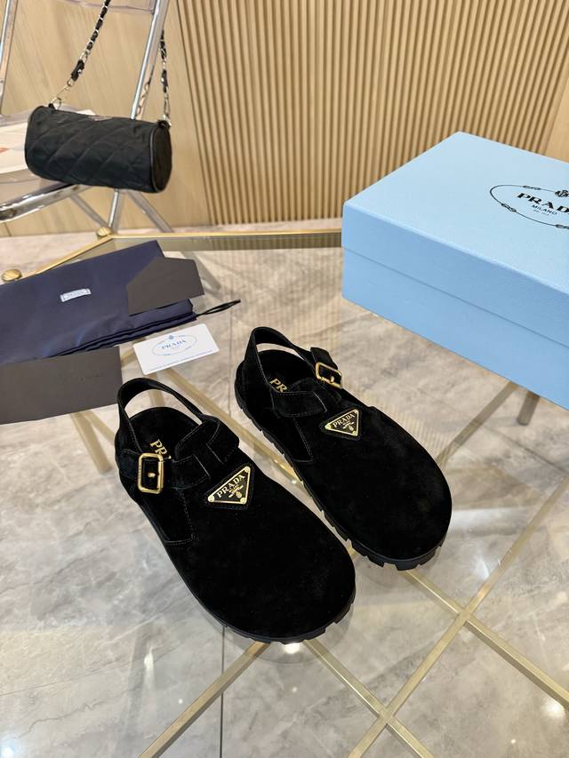 Prad*A~2025 The Highest Version Of The New Summer Beach Shoes On The Market. Thi
