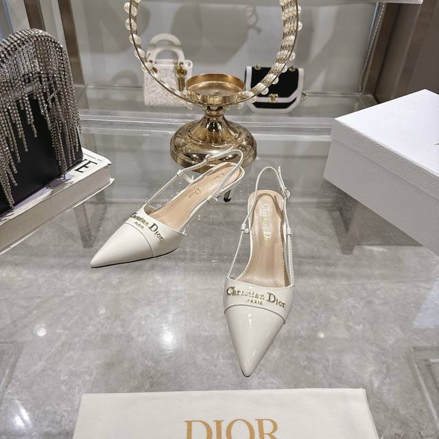 Factory Single Shoes Sandals 25Ss Early Spring New Dior Dior D-My Hardware Lette