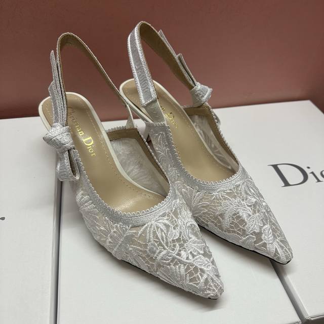 J'adior Dior's Latest Star Model With Webbing High Heels; Using A Unique Embroid