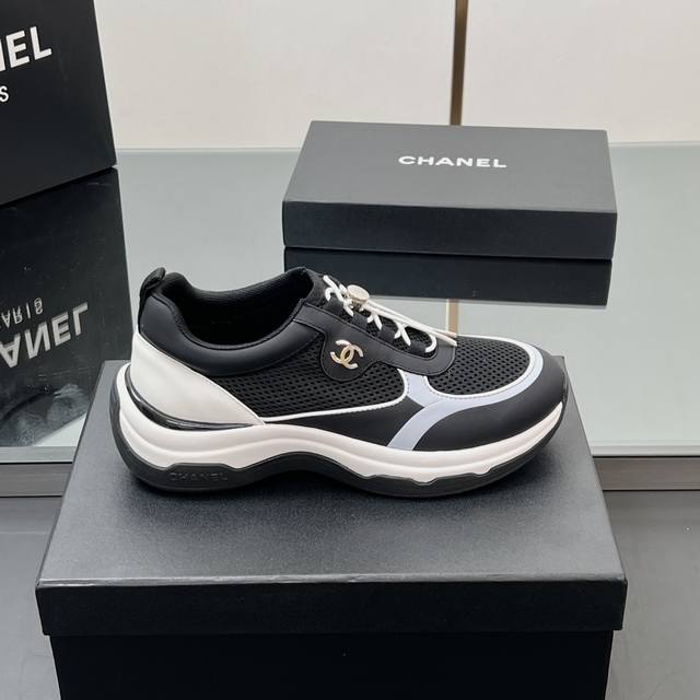 Top Version Chanel Chanel Xiaoxiang 2025 Spring And Summer New Sports Shoes... L