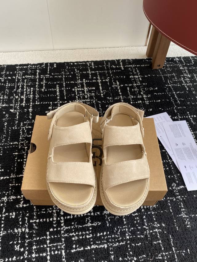 Dongguan Purchasing Level Ugg 25Ss Sandals With Suede Upper, Adjustable Upper St