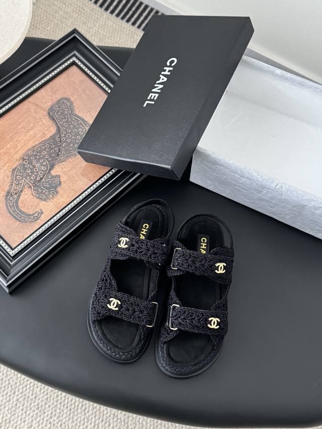 Chanel 25 New Velcro Sandal Layout! Top Quality Products! All Colors Are Availab