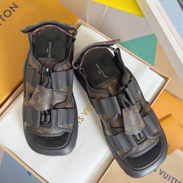 Top Version: Women's Lv Louis Vuitton L's Chameleon Comfort Series Thick-Soled P