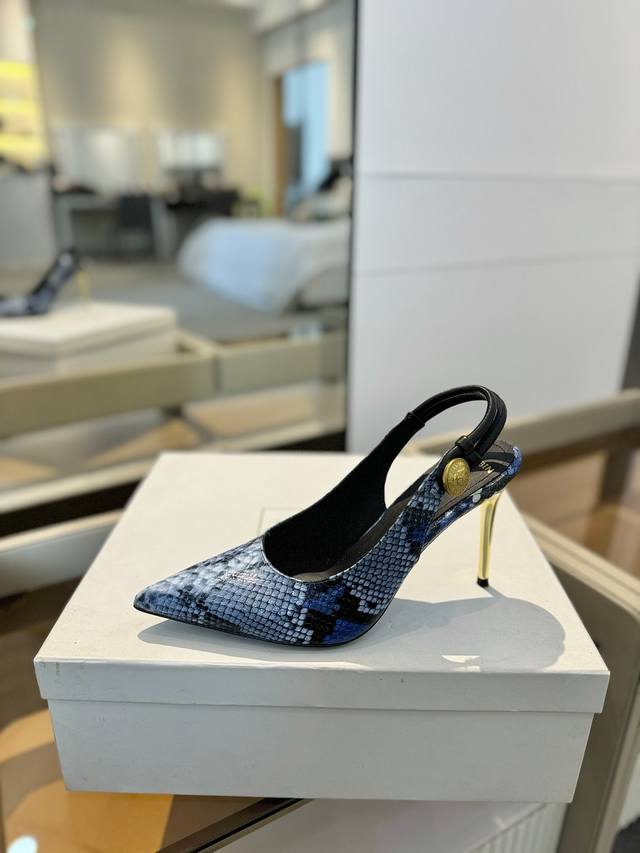 Price P: , * Balmain's Latest 2025 Spring And Summer Catwalk High-Heeled Sandals