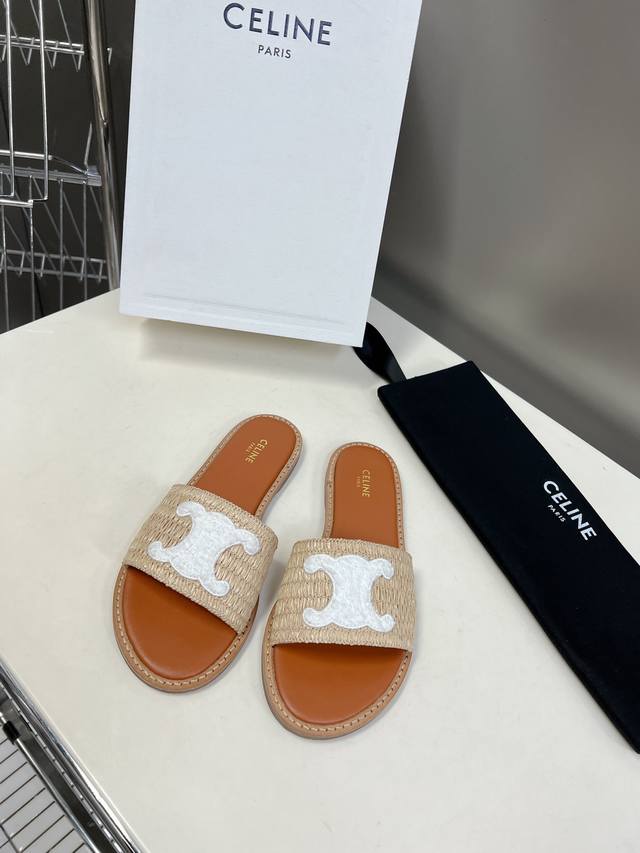 Celine Latest Spring And Summer Retro Arc De Triomphe Fashionable Sandals, Perfe